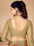 Satrani Womens Pure Chiffon Saree (3273S2947N_Beige & Multi5)