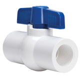 Homewerks VBVP40B6B Ball Valve PVC Schedule 40, x Female Thread, 1.25Inch