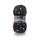 MARY MAXIM Black Starlette Sparkle Yarn