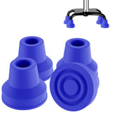 supregear Quad Cane Tips (4-Pack) - Heavy Duty Rubber 5/8 inch Cane Tip - Non-Slip Extreme Grip Cane Replacement Foot - Accessor