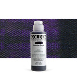 Fluid Acrylics by GOLDEN, Dioxazine Purple, 4 fl. oz. Bottle, Professional Acrylic Paint, Transparent