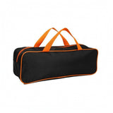 SNAPPSY Black Car Tool Bag Orange Trim Portable Storage Bag Lightweight Work Gear, M, Double Handle