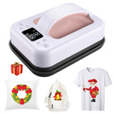 Heat Press Small Heat Press Machine for Heating Transfer, 75 inch Portable Easy Press Mini Heat Press for DIY Christmas Gift