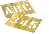 CH Hanson 10071 2 Brass Letters & Numbers Set 45 pc