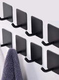 EDMILE Adhesive Towel Hooks for Bathrooms, 8 Piece Towel Hooks for Hanging Hat Robe Coat, Stick on Hooks for Kitchens, Strong Se