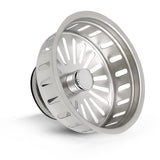 Highcraft 97353 Kitchen Sink Basket Strainer Replacement for Kohler Style Drains Stainless Steel Stopper (Can Vary in 2 Styles),