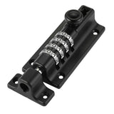 Combination Locking Bolt,Thickened Solid Zinc Alloy Combination Barrel Bolt,Safety Slide Latch Lock with Password Setting,for Sh