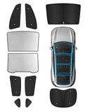 EVOOOR Sun Visor- Privacy and Thermal Insulated Sunshades Curtains for Tesla 3/Y/S/X (Model Y-10pcs)