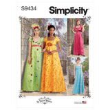 Simplicity Misses and Womens Regency Era Style Dresses20W22W24W26W28W