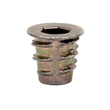 EZ LOK 90102410 EZ Lok Threaded Insert, Zinc, HexFlanged, #1024 Internal Threads, 0.394 Length (Pack of 50)
