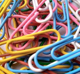 SHARMA BUSINESS Set of 100 Multicolor Paper Clip, U Pin, U Clip, Document Clip Size 30 mm