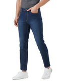 Inkd Men'S Contrast Stitch Stretchable Regular Fit Jeans,Dark Night,Dark Night,30