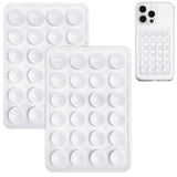JingJinYY 2 Pack Silicone Suction Phone Case Mount, Non Slip Sticky Phone Grip for Cellphone, Silicon Adhesive Suction Cup Phone