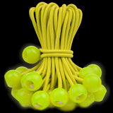 PerkHomy Ball Bungee Cord, Heavy-Duty & Versatile, Indoor & Outdoor, Tarp Tie-Down, Organize & Secure (Gold (Luminous), 6 in x 3