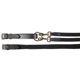 HORZE Webbed Draw Reins - Black - Horse