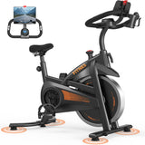 CURSOR FITNESS Exercise Bike, Stationary Bikes for Home, 300 LBS Capacity, Workout Bike with Silent Belt Drive, Indoor Cycling B