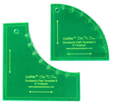 Quilters Paradise Slit N Sew 6in Finished Drunkards Path Templates Acrylic