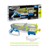 Nerf Hyper Siege-50 Pump-Action Blaster, 40 Hyper Rounds, Holds Up to 50 Rounds, Glasses, Up to 110 FPS Velocity, Easy Reload, T
