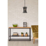 Living District Indoor Modern Home Decorative Bright Ceiling Lily 1 Light Pendant In Black