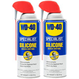 WD40 Specialist Silicone Lubricant with Smart Straw Sprays 2 Ways, TwinPack, 11 OZ