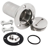 SHENGHUISS Boat Deck Diesel Fill/Filler 1-1/2 Inch(38mm) with Key C Cap 316 Stainless Steel Boat Deck Hardware for Boat, Yacht,