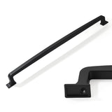CABDM 6 Pack Matte Black Cabinet Pulls 12 Inch(305mm) Hole Center Cabinet Hardware Kitchen Cabinet Handles for Bathroom Drawer P