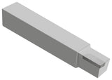 Micro 100 AL6 Forming Tool AL Style Brazed, 1/64 Corner Rad, 240 Width, 1/2 Length, 3/8 Square Shank, 21/2 OAL, Uncoa