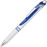 Pentel EnerGel Pearl Retractable Liquid Gel Pen, Medium Point, 0.7 mm, Pearl White Barrel, Blue Ink