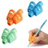 DOCAT Pencil Grips set for Kids Handwriting, Ergonomic Writing Training Aid Correction Silicon Gel Pencil Grip for Children Pres