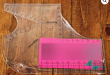 Carolina Moore Boxed Bag Template - Acrylic Bag Corner and Dart Cutting Tool