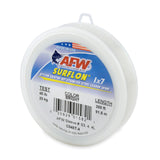 American Fishing Wire Surflon, Nylon Coated 1x7 Stainless Steel Leader Wire, 45 lb Test, .028 Diameter, Bright, 300 ft