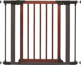 MidWest Homes for Pets 29 Inches Tall Walk-Though Wood Decorative Steel Pet Gate, Pressure Mounted Dog Gate Measures 29H x 29.5-