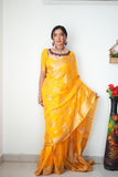 Shiv Textiles Ready To Wear Sarees For Women Elegant Saree Gown | Premium Ready To Wear Saree For Women | Formal & Stylish Attire For Special Occasions.(St-R-Kp-5041-Yellow)