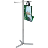 Econoco Rack For Retail Store Heavy Duty Shopping Bag Rack, Retail Store Display Rack, Chrome Trade Show Rack, Display Rack fo
