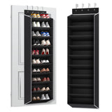 REGELETO 10 Tiers Large Size Over the Door Shoe Organizer Storage, Hanging Shoe Rack for Door with Deep Pockets, Fit 20 Pairs Sh