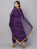 Gosriki Women'S Cotton Blend Anarkali Solid Kurta With Pant & Dupatta (Mini-Begani-Gs_3Xl_Purple_Xxx-Large),Purple,3,B0C5JT6ZW3