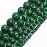 6mm Glossy Malachite Natural Stone Beads Round Loose Beads for Jewelry Making Yochus DIY Beads Bracelet Necklace