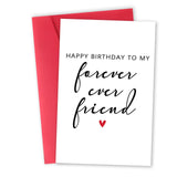 Zyulin Happy Best Friend Birthday Card, BFF Card, Gifts for Bestie Women, Bestie Sister Friendship Cards for Lady Girl, Forever