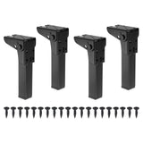 uxcell Folding Table Legs, 4pcs 15cm(5.9) Metal Foldable Table Furniture Legs Laptop Desk Legs Replacement Legs for Cabinet Sofa