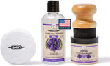 CLARKS Cutting Board Oil and Wax Kit - Set includes Food Grade Mineral Oil (12oz), Finishing Wood Wax (6oz), Applicator Sponge &