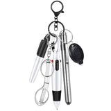 MotiMind 6 Pcs Nurse Pen Set Include Permanent Marker Pen Pen Lights for Nurses Retractable Ballpoint Pen Nursing Keychain Clip