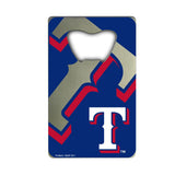 FANMATS 62540 Texas Rangers Credit Card Style Bottle Opener - 2x 3.25