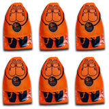 Kanushi Industries Transparent Shoe Pouch/Cover/Bag/Organizer, Set Of 6 (Orange Color)(CopyScWdOrg6Pc)