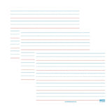 Flipside Products Magnetic Dry Erase Board, Two-Sided Ruled/Blank, 9 x 12, Pack of 3