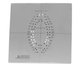 ARTMAN INSTRUMENTS Rubber Dam Template for Hole Punching - Dental Dam Punch Tool for Endodontic, Restorative Dentistry, and Oral