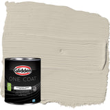 Glidden One Coat 1 qt. Ostrich Feather/Beige Semi-Gloss Interior Paint with Primer