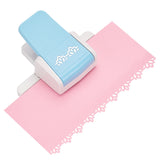 Fingerinspire Pink Minimalist Floral Craft Punch, 3.7X4.7X2 Inch, Plastic Handle, Diy Paper Cutter For Paper Crafting Cards Arts