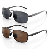 LianSan 2 Packs Premium Metal Bifocal Sunglasses for Men Women Retro Top Clear Sun Readers with UV Protection(Multicolor,2.75x)