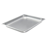 Winco 2.9 qt Half Size Stainless Steel Steam Table Pan, AntiJam