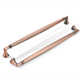 khtumeware 2 Pack 12 Inch(305mm) Brushed Antique Copper Cabinet Pulls Heavy Duty Soild Cabinet Handles Kitchen Cabinet Hardware